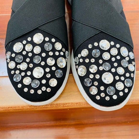 ALDO Dorea Pull On Embellished Fashion Statement Sneakers Black Women’s Size 9 - Picture 9 of 13